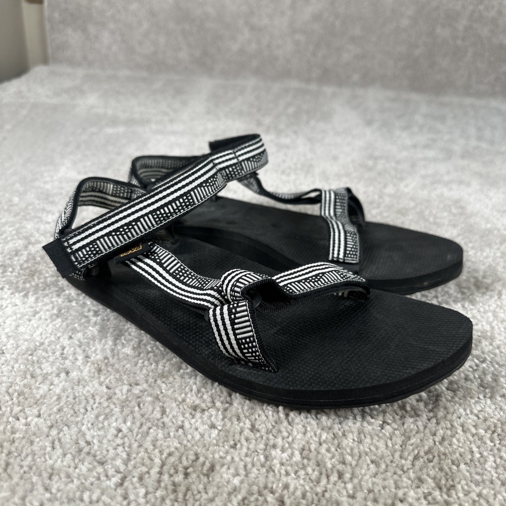 Teva Original Universal Sandal 1003987 Women's Size 10 Black/White